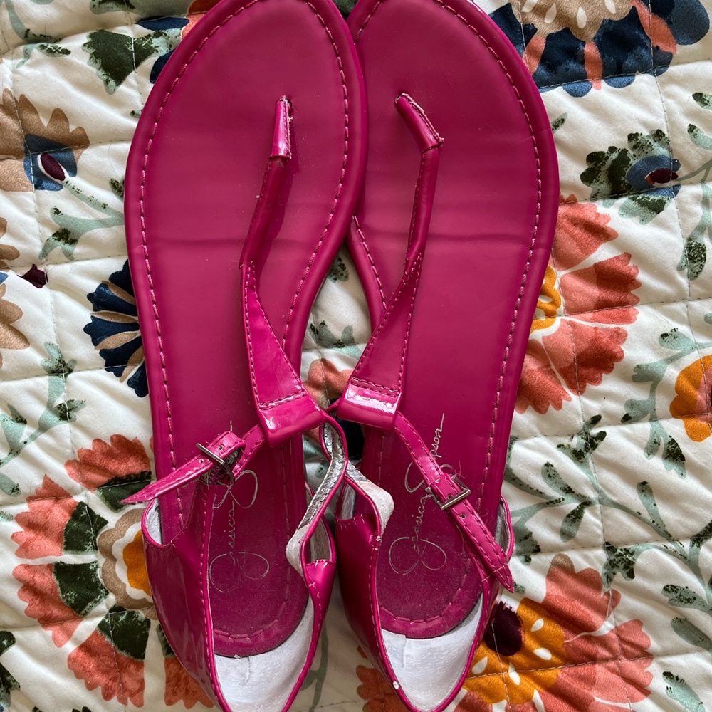 Jessica Simpson Pink Thong Sandals
